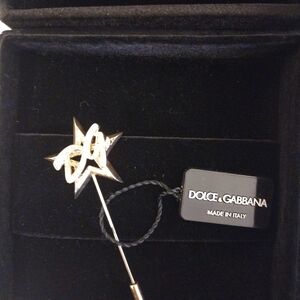 Dolce & Gabbana Gold Silver Star Pin
